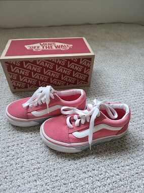 Vans Kids Pink Old Skool Lace-Up Sneakers